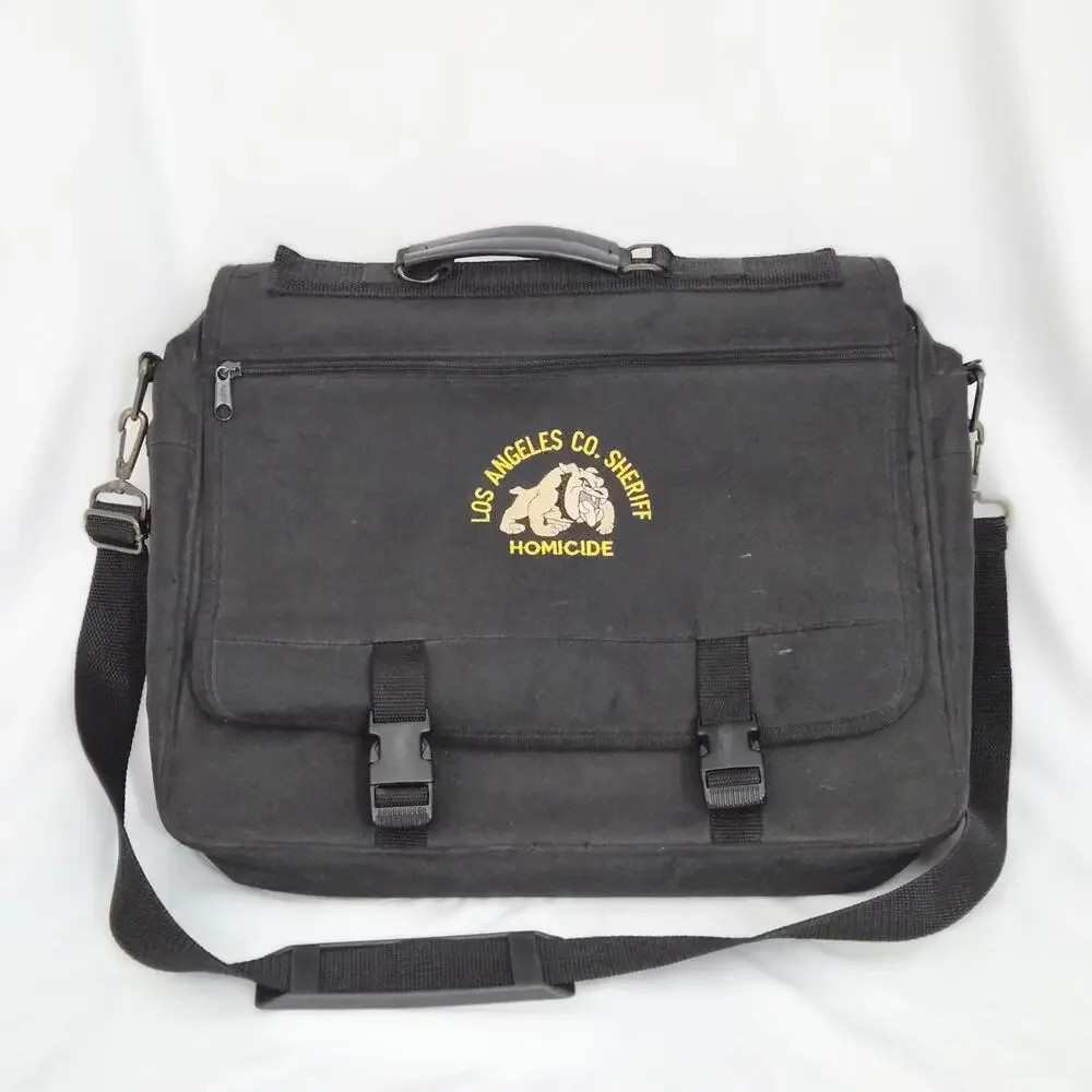 LA Co Sheriff Homicide Gorpcore Messenger Bag Toppers Black Tactical Briefcase